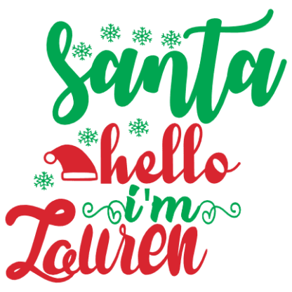 santa-hello-im-lauren-funny-christmas-free-svg-file-SvgHeart.Com